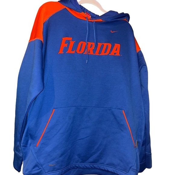 Men Nike University of Florida UF Gators hoody hoodie size XL blue/orange - Picture 1 of 4